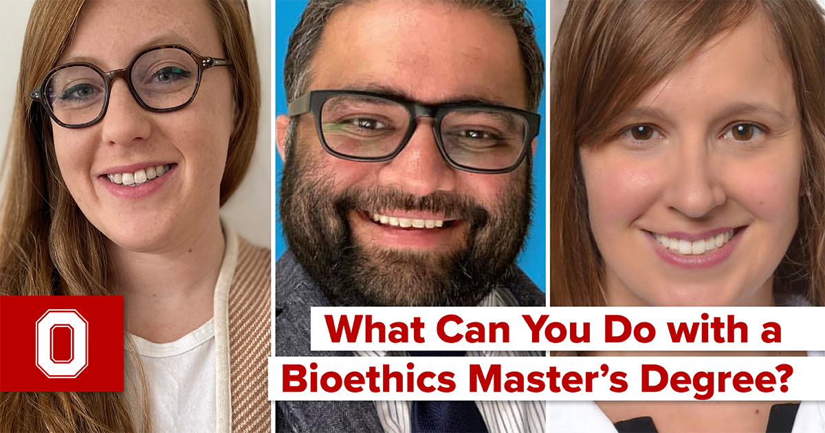 Bioethics master's students smile in their headshots.