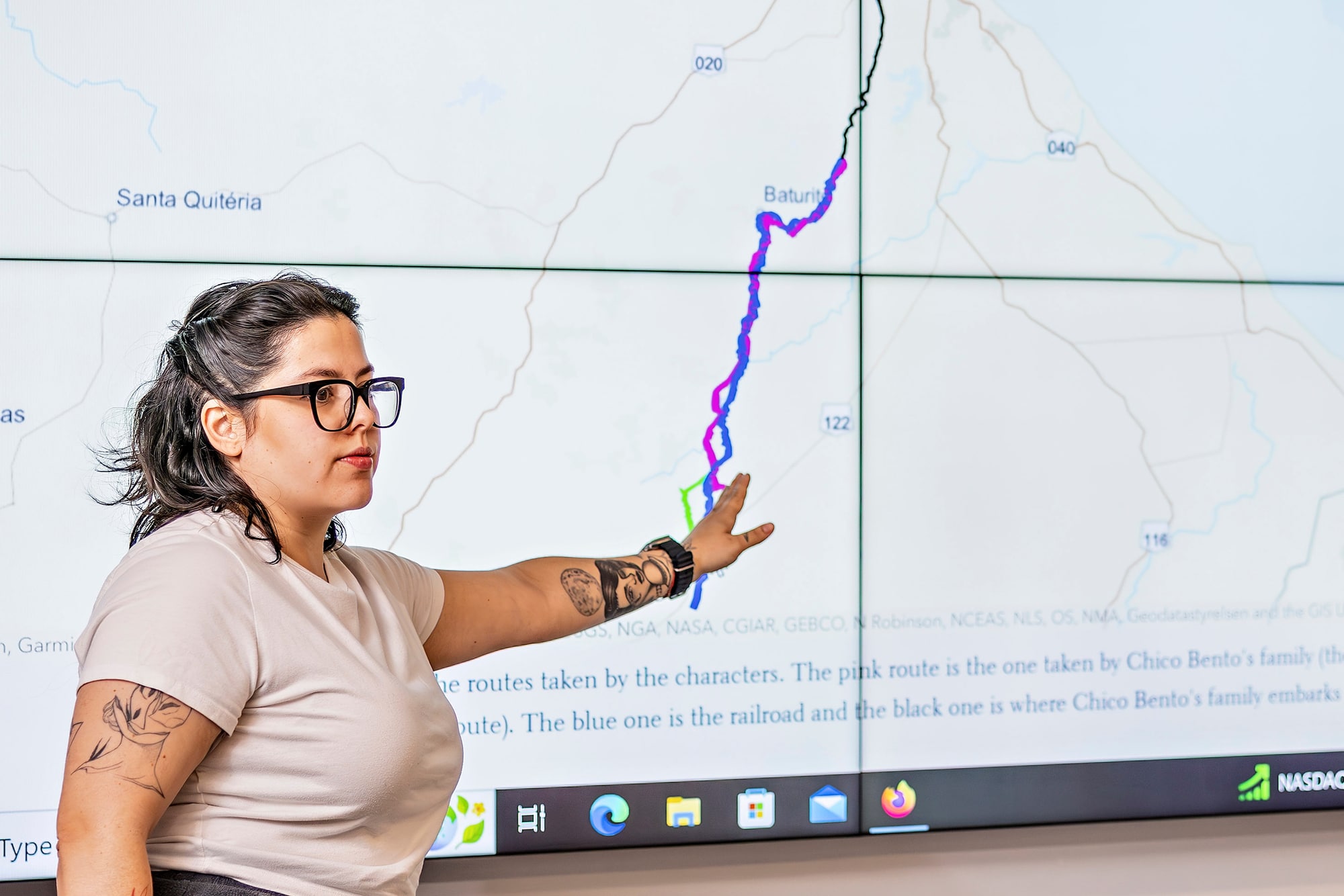 A geographic information science and technology student showcases her ArcGIS work.