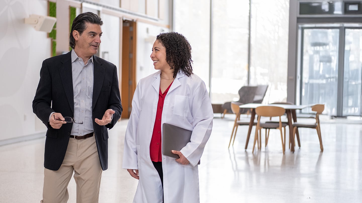 Two Ohio State Master of Healthcare Innovation graduates discuss patient care as they lead their healthcare organization.