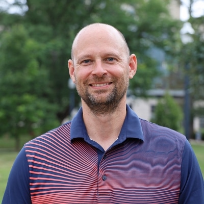 A headshot of Ohio State professor Simon F. Haeder