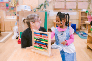 Behavior analyst applying ABA in a school setting